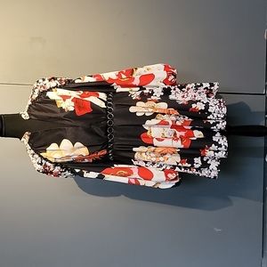 Floral mesh detail Dress